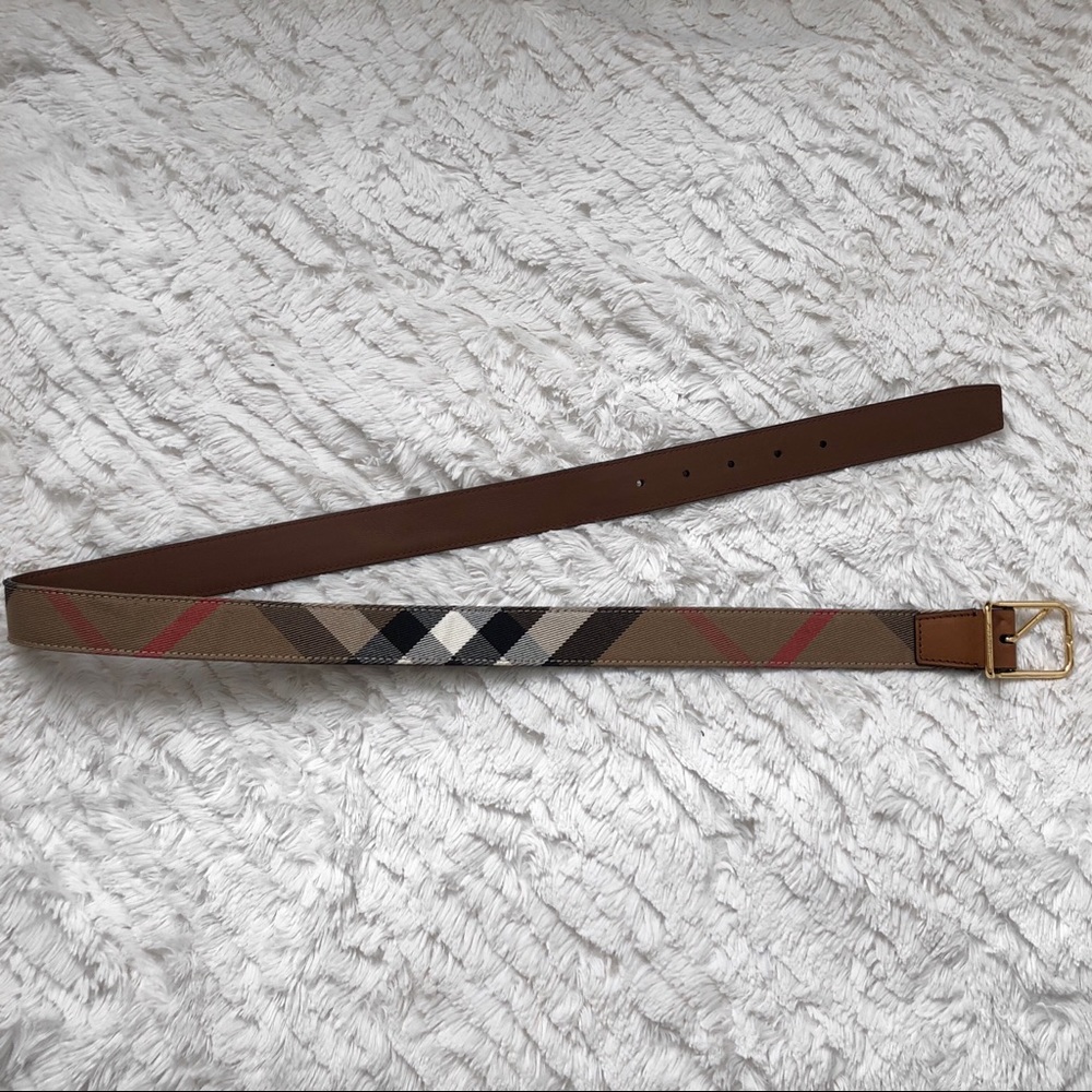 Burberry Mark House Check Belt